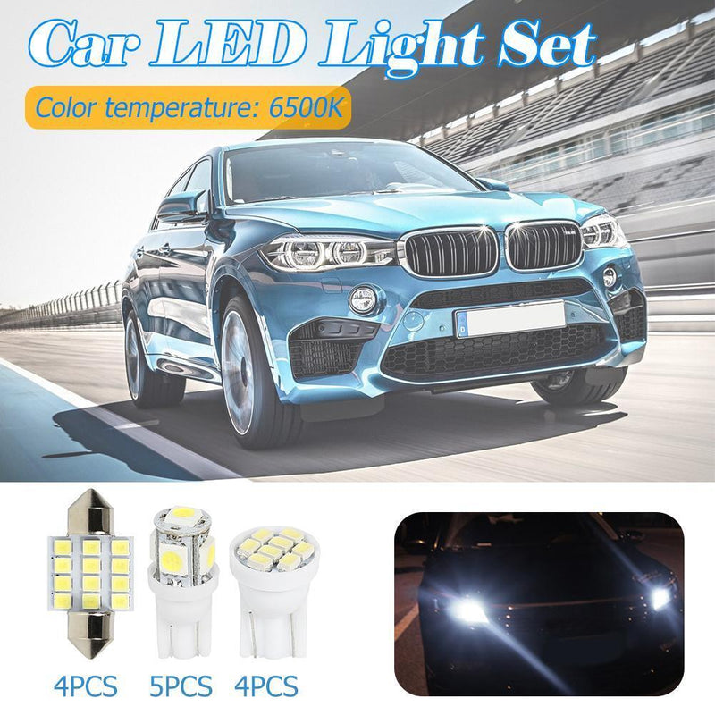 13pcs/set 31mm C5W Doom Light T10 W5W Map License Plate Lamp Car LED Bulbs Newly