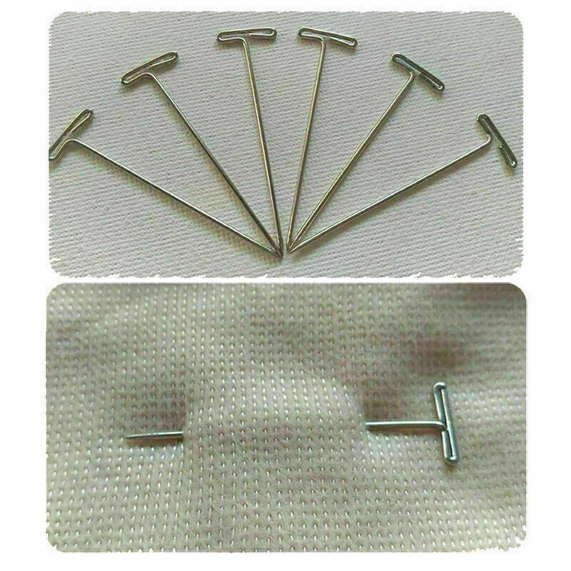 50 Pcs Metal 38mm/1.50" T Pins For Modelling Macrame Craft P7T7 Sewing T3C5 Q8P6