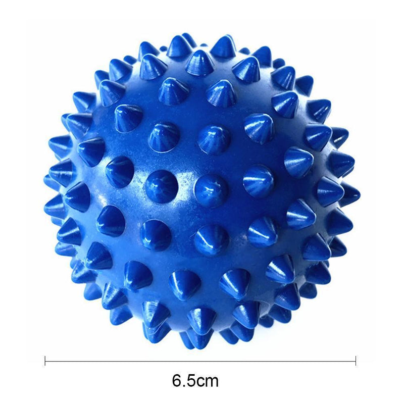 PVC Spiky Ball Trigger Point Fitness Hand Foot Pain Relief Ball (Blue)
