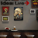 Metal Signs Ride a Motorcycle Iron Painting Wall Art Plaque Poster 20x30cm