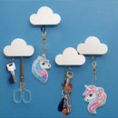 6pcs Rainbow Horse Diamond Painting Keychain DIY Key Ring Pendants (YSK089)