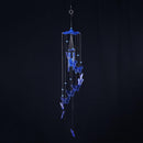 Butterfly Bell Wind Chimes Creative Home Yard Garden Hanging Decor(Blue)