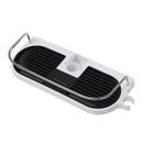 No Punching Bathroom Pole Shelf Shower Rack Bath Soap Holder Storage Tray