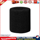Wrist Sweatband Strap Running Safety Wrist Support for Fitness (Black) Newly