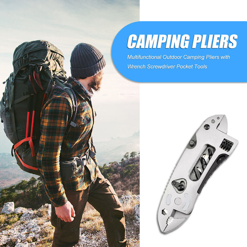 Outdoor Camping Survival Tools Stainless Steel Pliers with Wrench Screwdriver