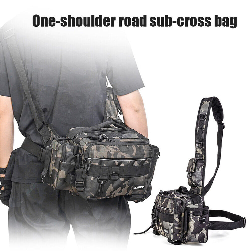 Outdoor Fishing Tackle Bags Fishing Reel Lure Single Shoulder Crossbody Bag