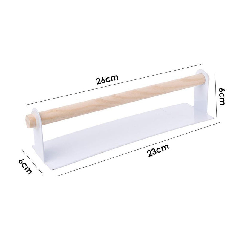 Kitchen Towel Holder Bathroom Roll Paper Storage Rack Tissue Shelf (White) Newly