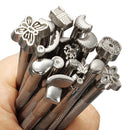 20pcs DIY Leather Working Saddle Making Tools Craftool Leather Craft Stamps