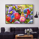 5D Diamond Painting Birds and Flowers Full Square Drill DIY Mosaic Rhinestone