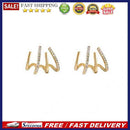 Four Claws Earrings Rhinestone Jewelry Fashion Appearance for Girls Daily Wea