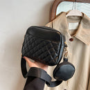 #A Simple 2 in 1 Messenger Bags Small Zipper Crossbody Handbags for Travel Shopp
