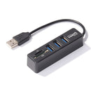 USB 2.0 HUB Adapter Multiple USB Splitter Power Hub Card Reader (5 Ports)