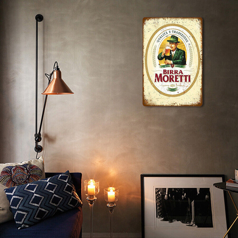 Tin Plaques Wall Signs Bar Pub Retro Beer Metal Plate Poster Painting (D) Newly