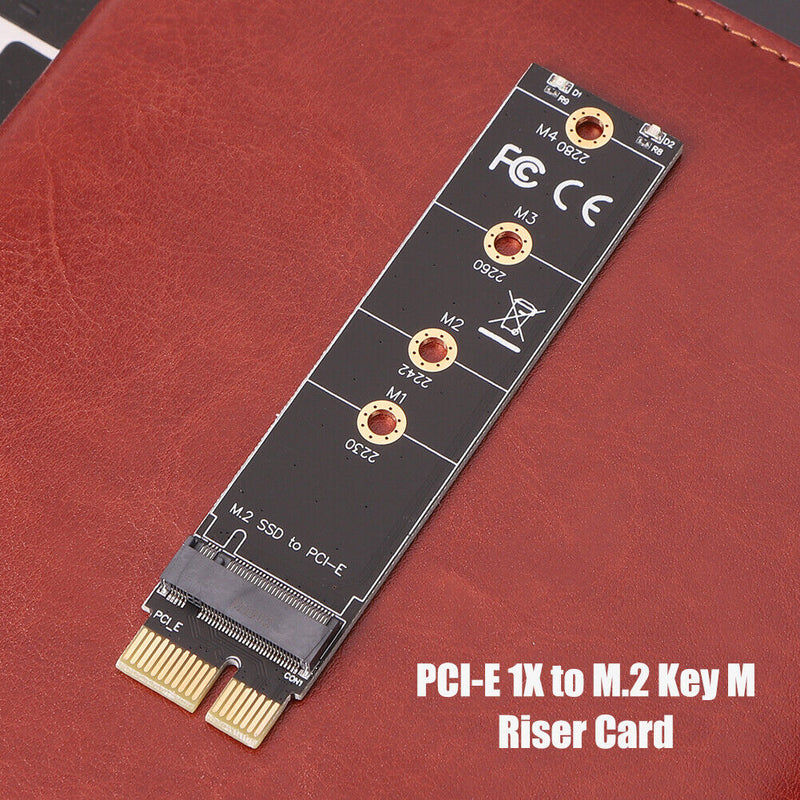 PCIE to M2 Adapter NVMe SSD M2 PCIE X1 Hard Drive Reader PCI-E M Key Connectors