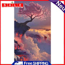 5D Diamond Painting DIY Cherry tree above the clouds Full Round Wall