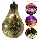 Christmas LED Tree Hanging Bulb Decoration Luminous Warm Light Pendant (2)