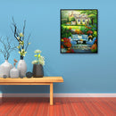 DIY Garden Mosaic Picture Kits Round Diamond Painting for Home Wall Decor Gift