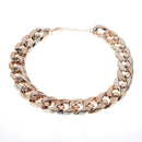 Fashion Women Lady Jewelry Chunky Chain Pendant Bib Choker Opulent Necklace
