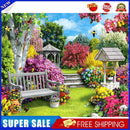 Canvas Paint By Numbers Garden View Oil Hand Painted Kit Home Decor (S1117)