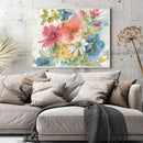 Multi-color Flower Oil Paint By Numbers DIY Frameless Drawing Picture for Adu