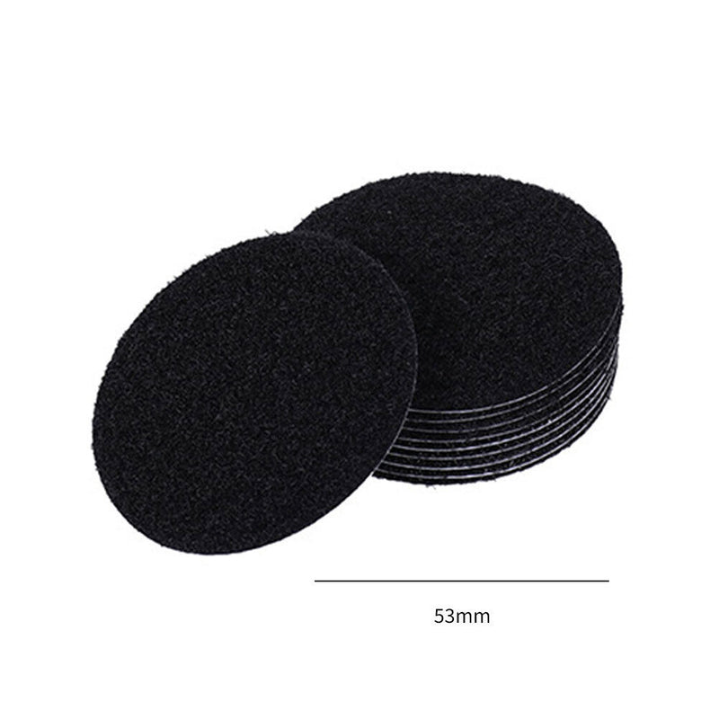 5pcs Fastener Adhesive Tape for Bed Sheet Sofa Carpet Anti Slip Pad (Black)