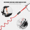 1.2m Bicycle Motorcycle Disc Lock Reminder Cable with Dual Loop Bike Access