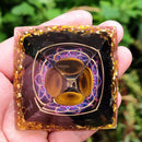 Orgonite Pyramid Amethyst Peridot Gather Fortune Expel Evil Forces Jewelry Gift
