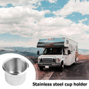1pc Stainless Steel Cup Drinking Holder for Marine Boat Car Truck Camper Limo