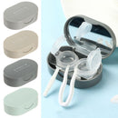 Travel Lovely Contact Lenses Box Contact Lens Case Mini Square with Mirror