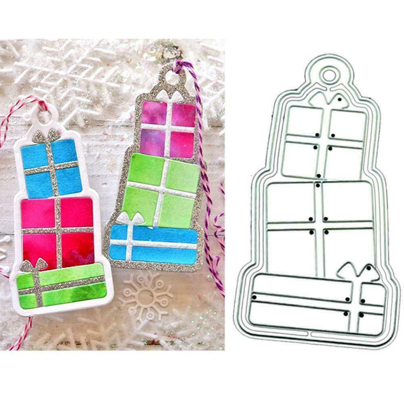 Holiday Gift Box Metal Cutting Dies Embossing Stencils Craft Making Stencil S9A1