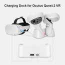 USB Magnetic Charger Dock Stand Base for Quest 2 VR Glasses Handle Accessories