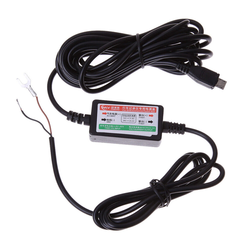 Dash Cam Hard Wire Kit for Car DVR Camera Vedio Recorder with Micro Port Newly