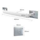 Punch-Free Bathroom Towel Rack Strong Adhesion Bar Single Rod Rack (White) Newly