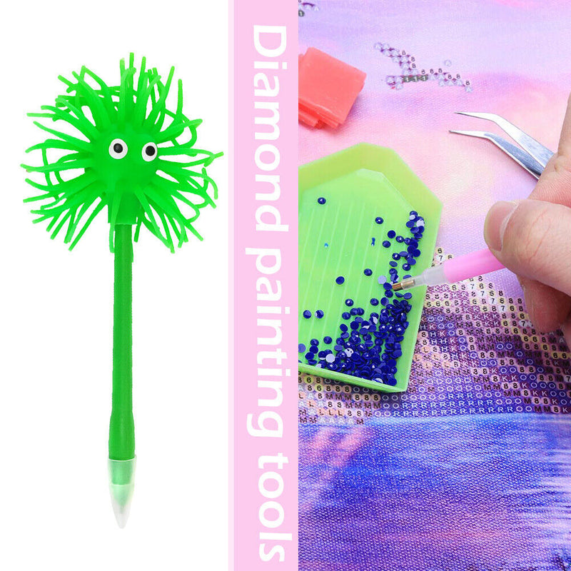Diamond Painting Pen Round/Square Tip DIY Point Drills Pens (Green Monster)
