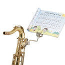 Metal Wind Music Clip Stand Portable Trumpet Clarinet Marching Spectrum Clamp-On