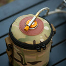 Camping Gas Tank Bag LPG Fuel Can Protective Sleeve MOLLE Tissue Bags (B) Newly