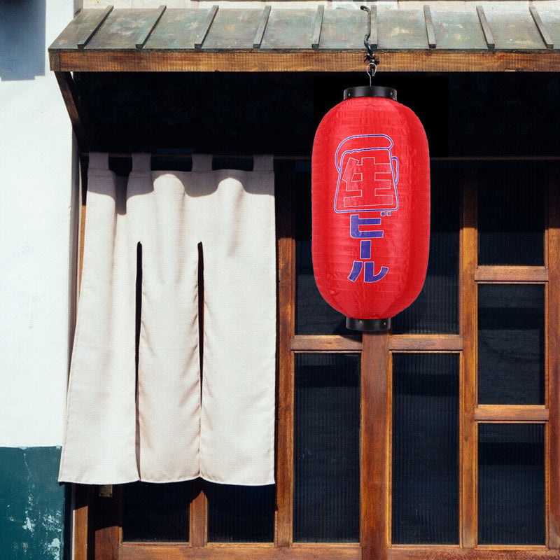 10inch Spray Painting Lantern Cloth Hanging Decorative for Pub Festival (E)