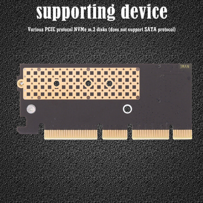 Computer NVME M.2 to PCI-E 16X Riser Card M-key M.2 PCIE X16 Expansion Extender