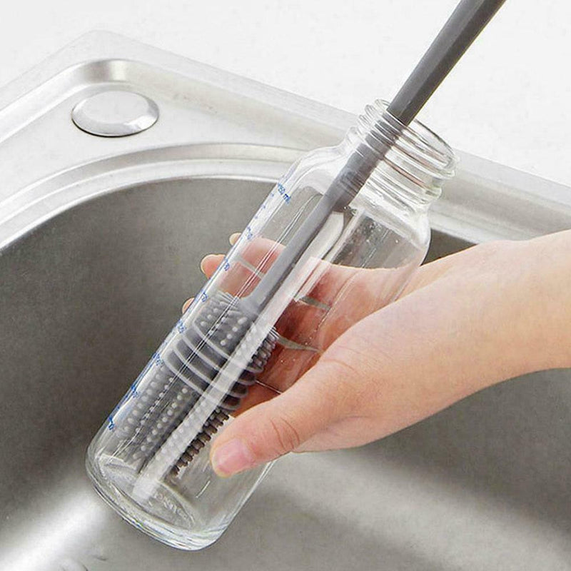Long Handle Silicone Cup Brush Cleaning Kitchen Cleaner Tool Washer
