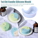 Tools Silicone Candle Mould Yin Yang Candle Mold Tai DIY Chi DECOR Soap Wax F8W0