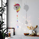 Diamond Drill Rainbow Collection Hang Crystal Prisms Wind Chime (Licorne 1)