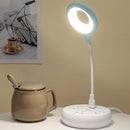 Portable Flexi Ring Lamp USB Study Reading LED Light Eye Protection (Blue) Newly