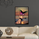 Home Decor DIY Diamond Painting Holding Butterfly Cross Stitch Rhinestone Art