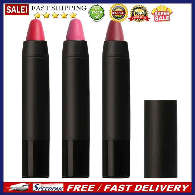 3pcs Matte Silky Lipsticks Set Long Lasting Waterproof Makeup Cosmetics(04)