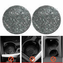Bling White Car Accessories Women Cup Holder Insert Interior Coaster Auto R2O6