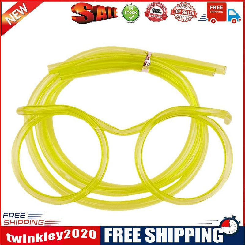 Novelty Eyeglasses Drinking Straw for Kids Birthday Party Supplies (Yellow)