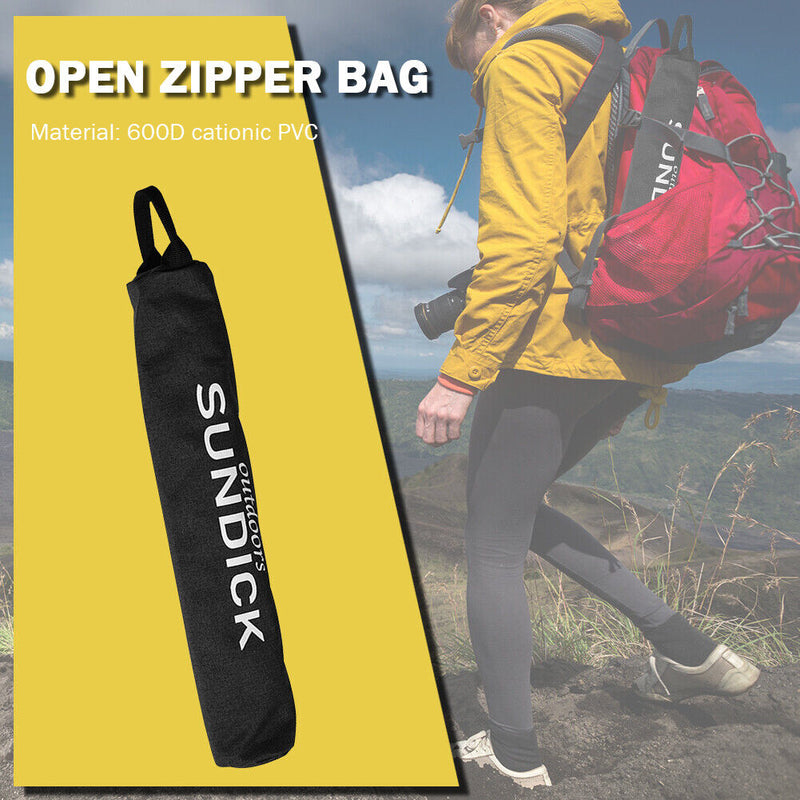 Camping Tent Peg Stake Storage Bag 600D PVC Fabric Zipper Bag Tent Accessor