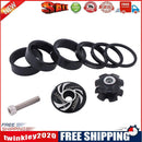 CANSUCC Mountain Bicycle Headset Washer Front Fork Stem Spacers Set (Black)