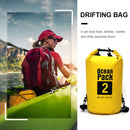 2L Waterproof Dry Bag Swimming Outdoor Drift Kayaking Storage Pack (Yellow)