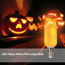 2*E14 7W LED Flame Effect Fire Light Bulb Flickering Emulation Decor Lamp
